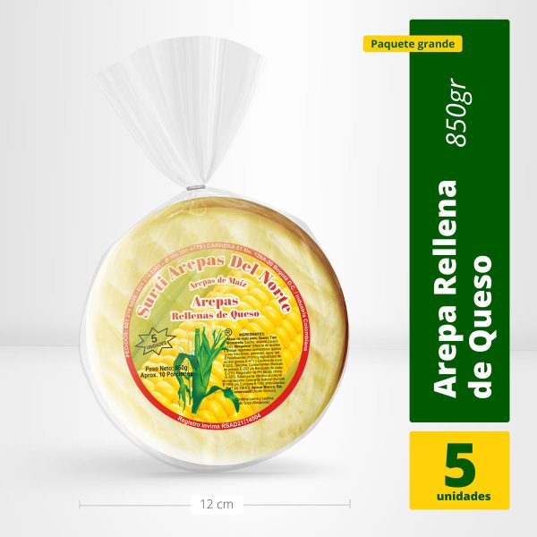 Arepa rellena de Queso x5